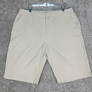 Lauren Ralph Lauren Shorts Womens 16 Beige Khaki Classic Fit‎ Casual 100% Cotton